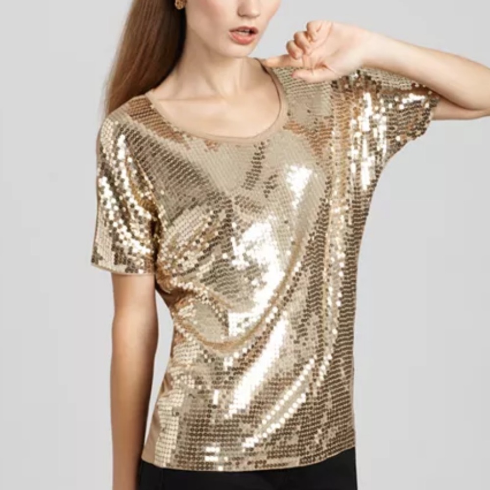Michael Kors Sequined Top(size Small)